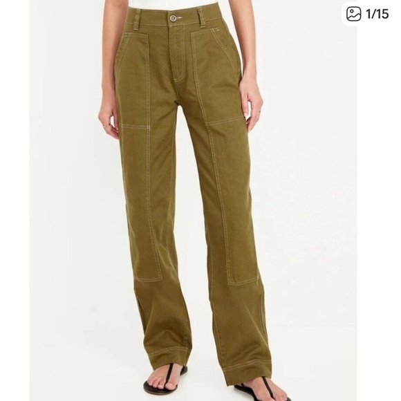 High Waisted Utility Pants Size 8 - Picture 1 of 7